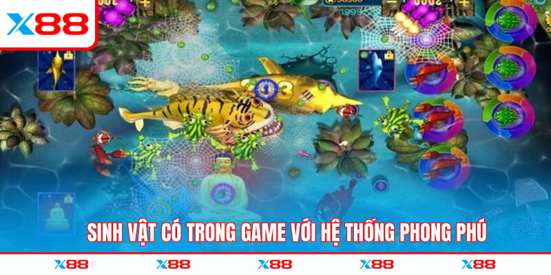Sinh vật có trong game với hệ thống phong phú