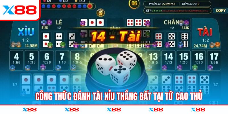 Công thức đánh tài xỉu thắng bất tại từ cao thủ